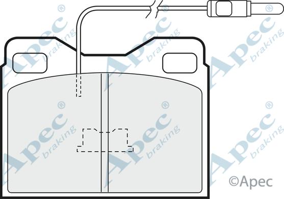 APEC PAD621 - Set placute frana,frana disc allinparts.ro