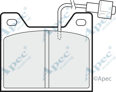 APEC PAD627 - Set placute frana,frana disc allinparts.ro