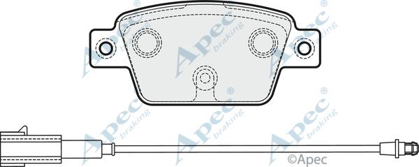 APEC PAD1990 - Set placute frana,frana disc allinparts.ro