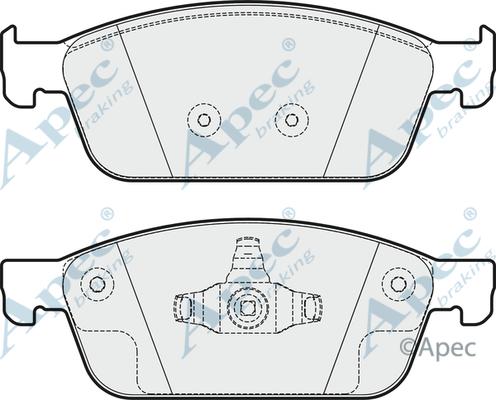 APEC PAD1949 - Set placute frana,frana disc - allinparts.ro