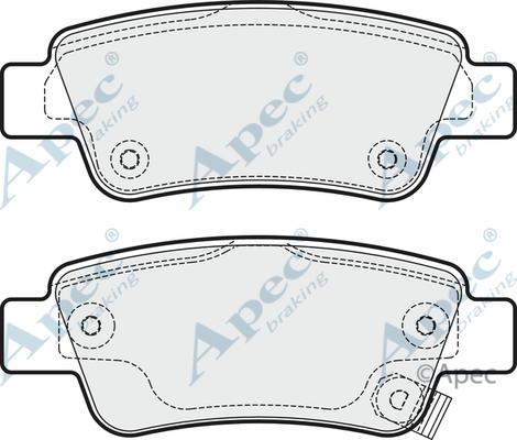 APEC PAD1940 - Set placute frana,frana disc - allinparts.ro
