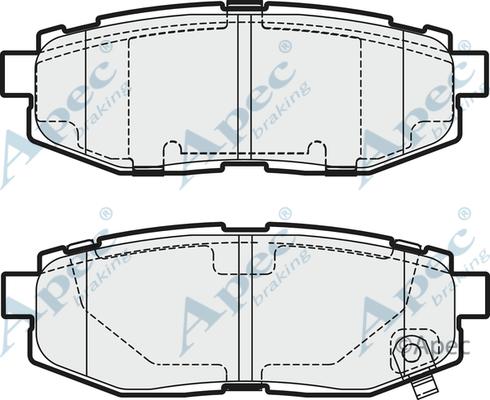APEC PAD1954 - Set placute frana,frana disc - allinparts.ro