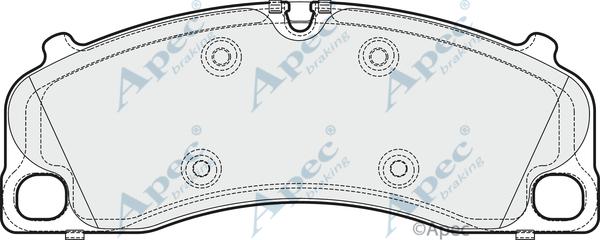 APEC PAD1904 - Set placute frana,frana disc - allinparts.ro