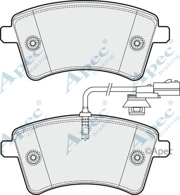 APEC PAD1900 - Set placute frana,frana disc - allinparts.ro