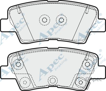 APEC PAD1989 - Set placute frana,frana disc allinparts.ro
