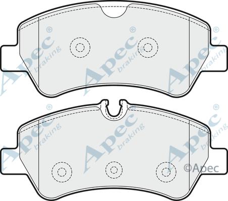 APEC PAD1931 - Set placute frana,frana disc allinparts.ro