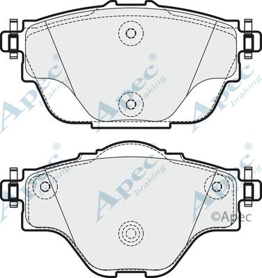 APEC PAD1976 - Set placute frana,frana disc allinparts.ro