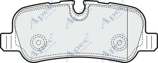 APEC PAD1469 - Set placute frana,frana disc - allinparts.ro