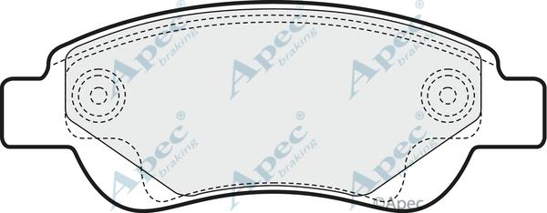 APEC PAD1460 - Set placute frana,frana disc allinparts.ro