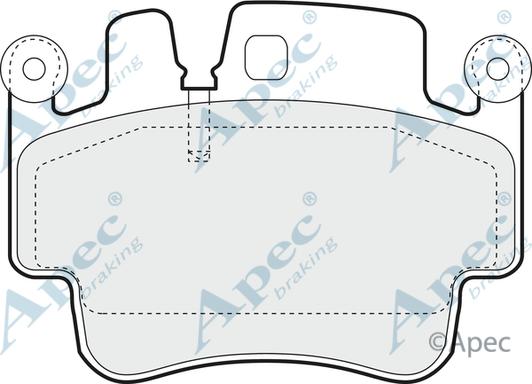 APEC PAD1409 - Set placute frana,frana disc - allinparts.ro