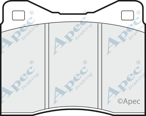 APEC PAD140 - Set placute frana,frana disc - allinparts.ro