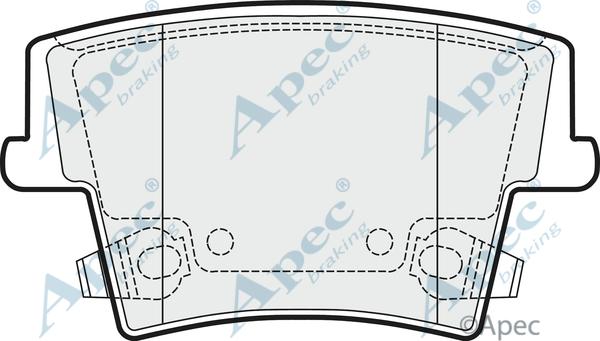 APEC PAD1485 - Set placute frana,frana disc - allinparts.ro