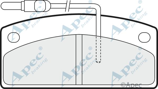 APEC PAD1430 - Set placute frana,frana disc allinparts.ro