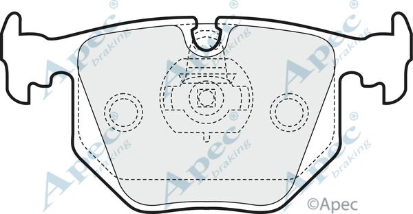 APEC PAD1431 - Set placute frana,frana disc - allinparts.ro