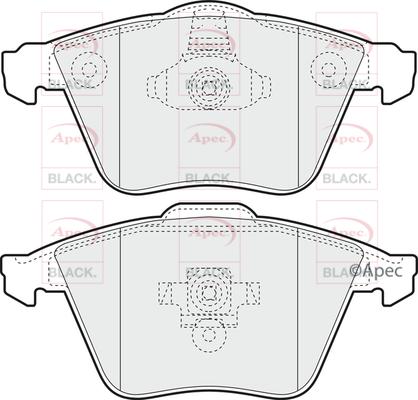 APEC PAD1420B - Set placute frana,frana disc allinparts.ro