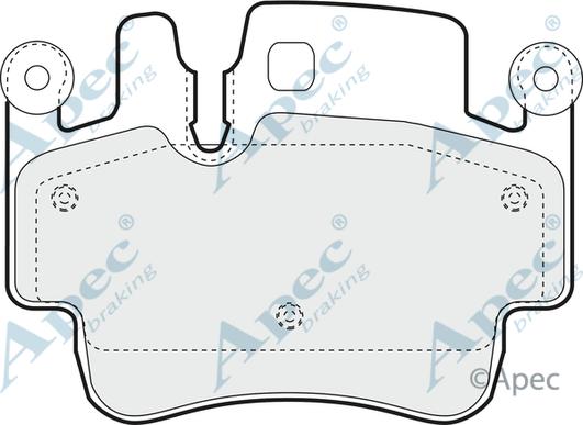 APEC PAD1423 - Set placute frana,frana disc - allinparts.ro