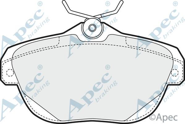 APEC PAD1594 - Set placute frana,frana disc - allinparts.ro
