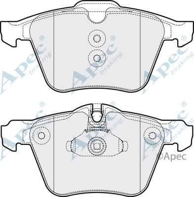 APEC PAD1595 - Set placute frana,frana disc allinparts.ro