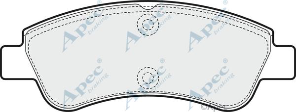 APEC PAD1546 - Set placute frana,frana disc - allinparts.ro