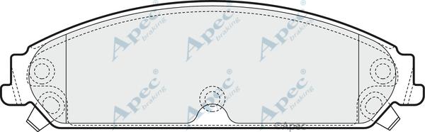 APEC PAD1557 - Set placute frana,frana disc - allinparts.ro