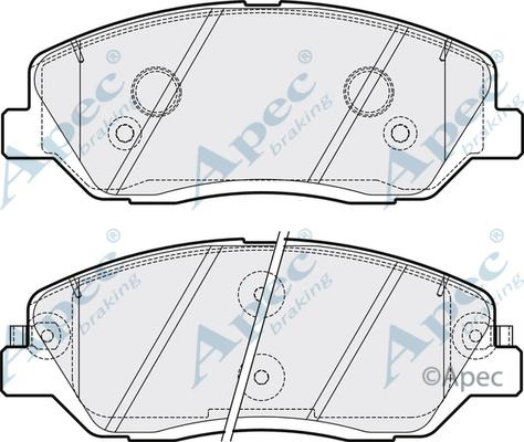 APEC PAD1564 - Set placute frana,frana disc - allinparts.ro