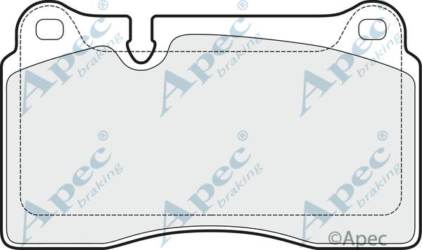 APEC PAD1508B - Set placute frana,frana disc - allinparts.ro