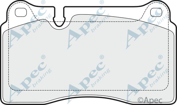 APEC PAD1508 - Set placute frana,frana disc - allinparts.ro