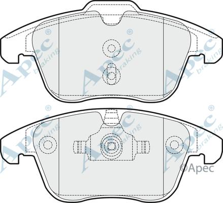 APEC PAD1503 - Set placute frana,frana disc allinparts.ro