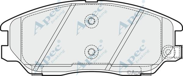 APEC PAD1507 - Set placute frana,frana disc - allinparts.ro