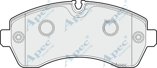 APEC PAD1514 - Set placute frana,frana disc - allinparts.ro