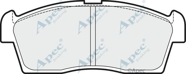 APEC PAD1510 - Set placute frana,frana disc allinparts.ro