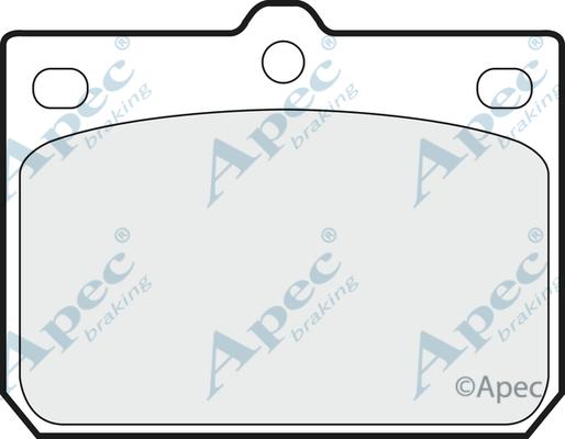 APEC PAD158 - Set placute frana,frana disc allinparts.ro