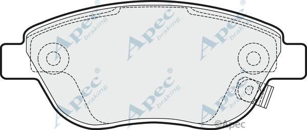 APEC PAD1533 - Set placute frana,frana disc - allinparts.ro