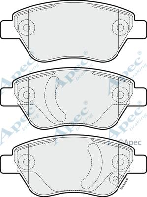 APEC PAD1521 - Set placute frana,frana disc - allinparts.ro