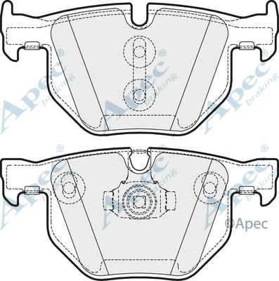 APEC PAD1643 - Set placute frana,frana disc - allinparts.ro