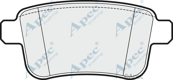 APEC PAD1657 - Set placute frana,frana disc - allinparts.ro
