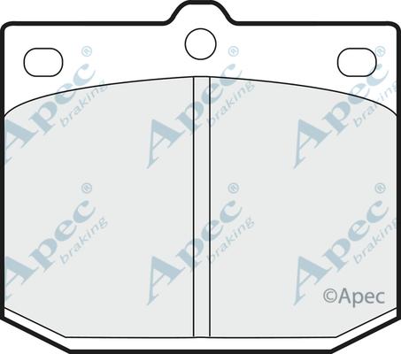 APEC PAD165 - Set placute frana,frana disc - allinparts.ro