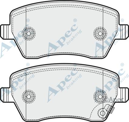 APEC PAD1664 - Set placute frana,frana disc - allinparts.ro