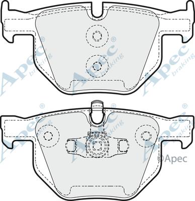 APEC PAD1611 - Set placute frana,frana disc allinparts.ro