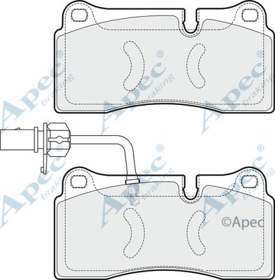 APEC PAD1613 - Set placute frana,frana disc - allinparts.ro