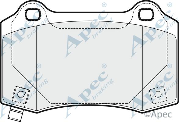 APEC PAD1688 - Set placute frana,frana disc allinparts.ro