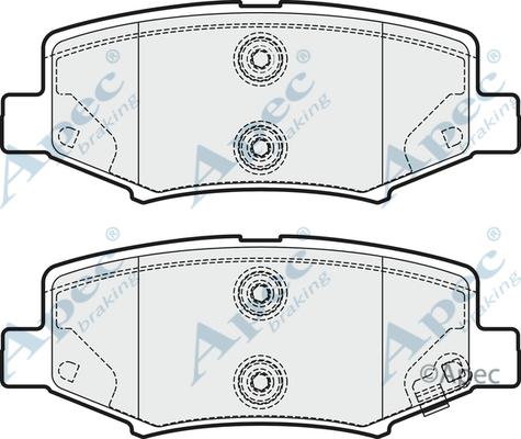 APEC PAD1687 - Set placute frana,frana disc allinparts.ro