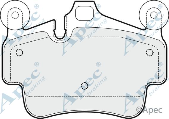 APEC PAD1634 - Set placute frana,frana disc - allinparts.ro