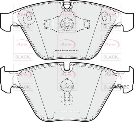 APEC PAD1635B - Set placute frana,frana disc - allinparts.ro