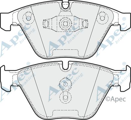 APEC PAD1635 - Set placute frana,frana disc - allinparts.ro