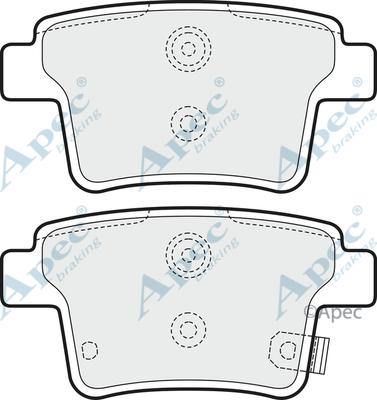 APEC PAD1631 - Set placute frana,frana disc allinparts.ro