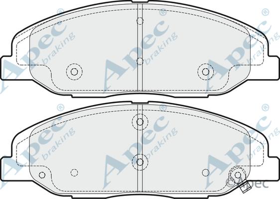APEC PAD1633 - Set placute frana,frana disc - allinparts.ro