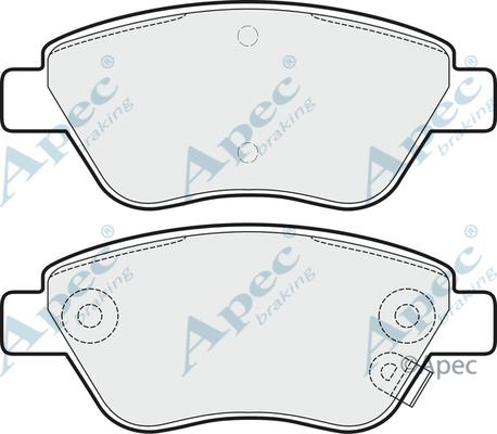 APEC PAD1629 - Set placute frana,frana disc allinparts.ro