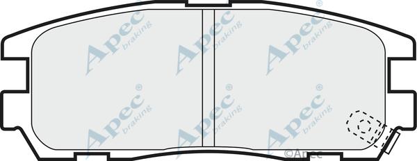 APEC PAD1047 - Set placute frana,frana disc - allinparts.ro
