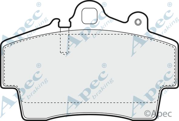 APEC PAD1068 - Set placute frana,frana disc - allinparts.ro